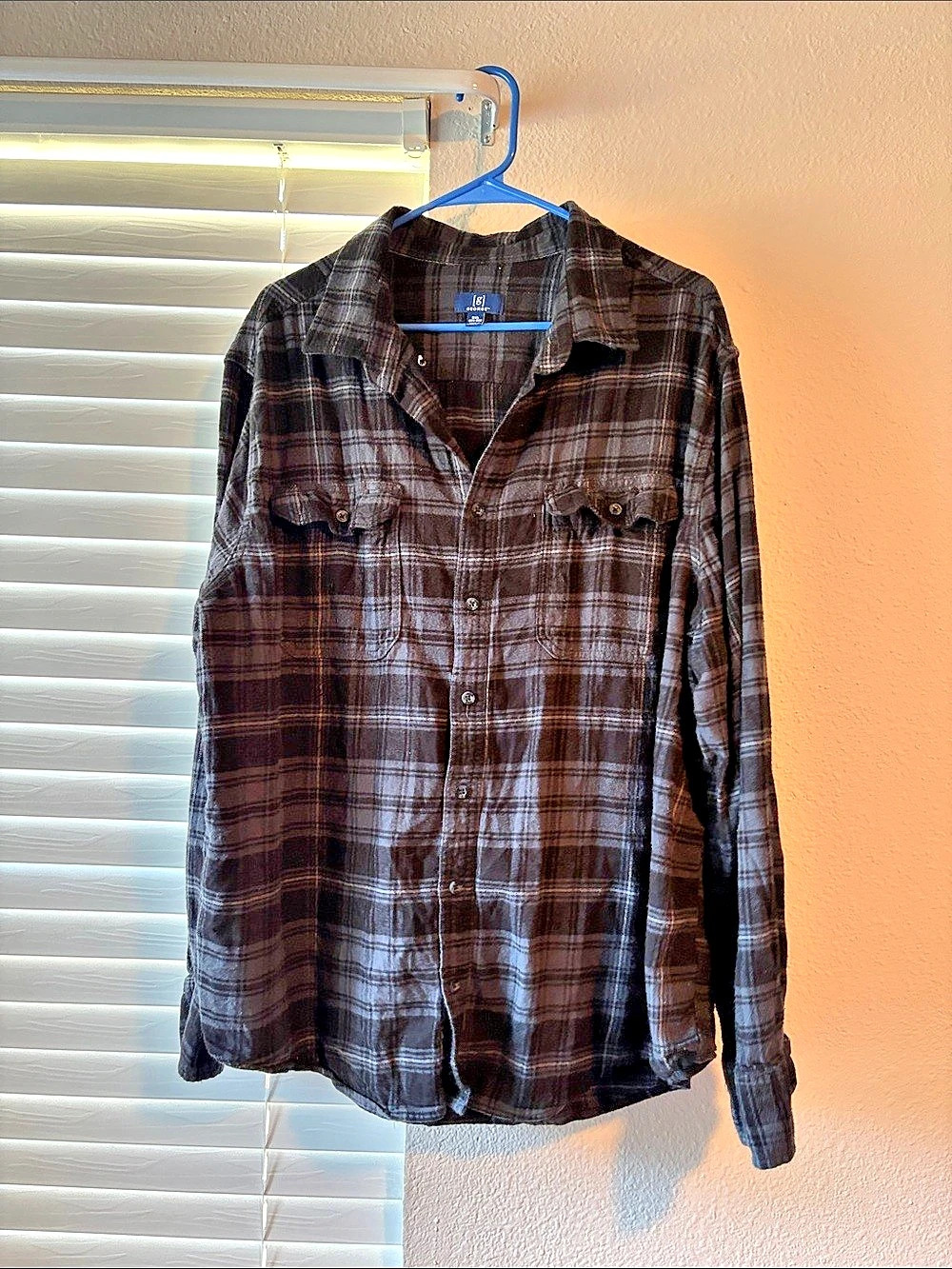 George Plaid Button Down Shirt Size XL (15-16)